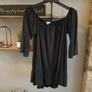 NWOT Ruffle Peplum Top